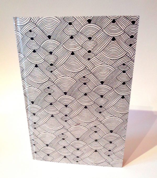 Carnet A5 - 15,5 cm X 22 cm - "Blanc Nœuds" - 144 pages