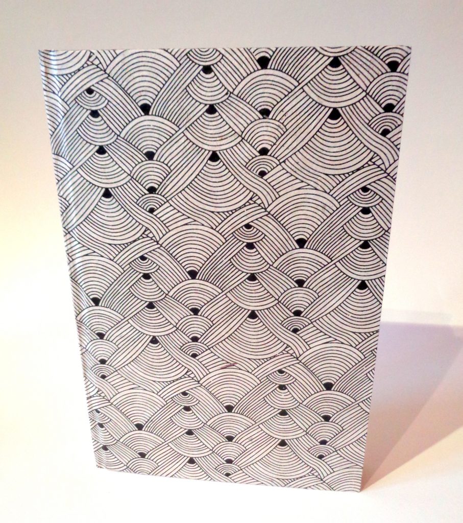 Carnet A5 - 15,5 cm X 22 cm - "Blanc Nœuds" - 144 pages