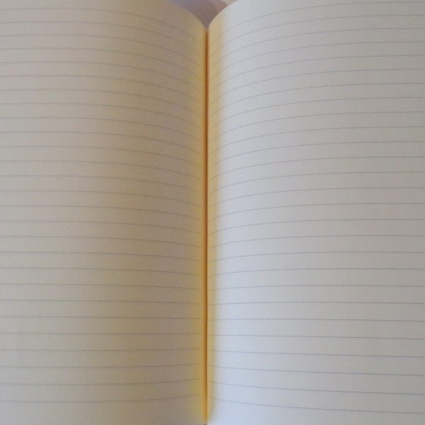 Carnet A5 - 15,5 cm X 22 cm - "Marron et blanc" - 144 pages