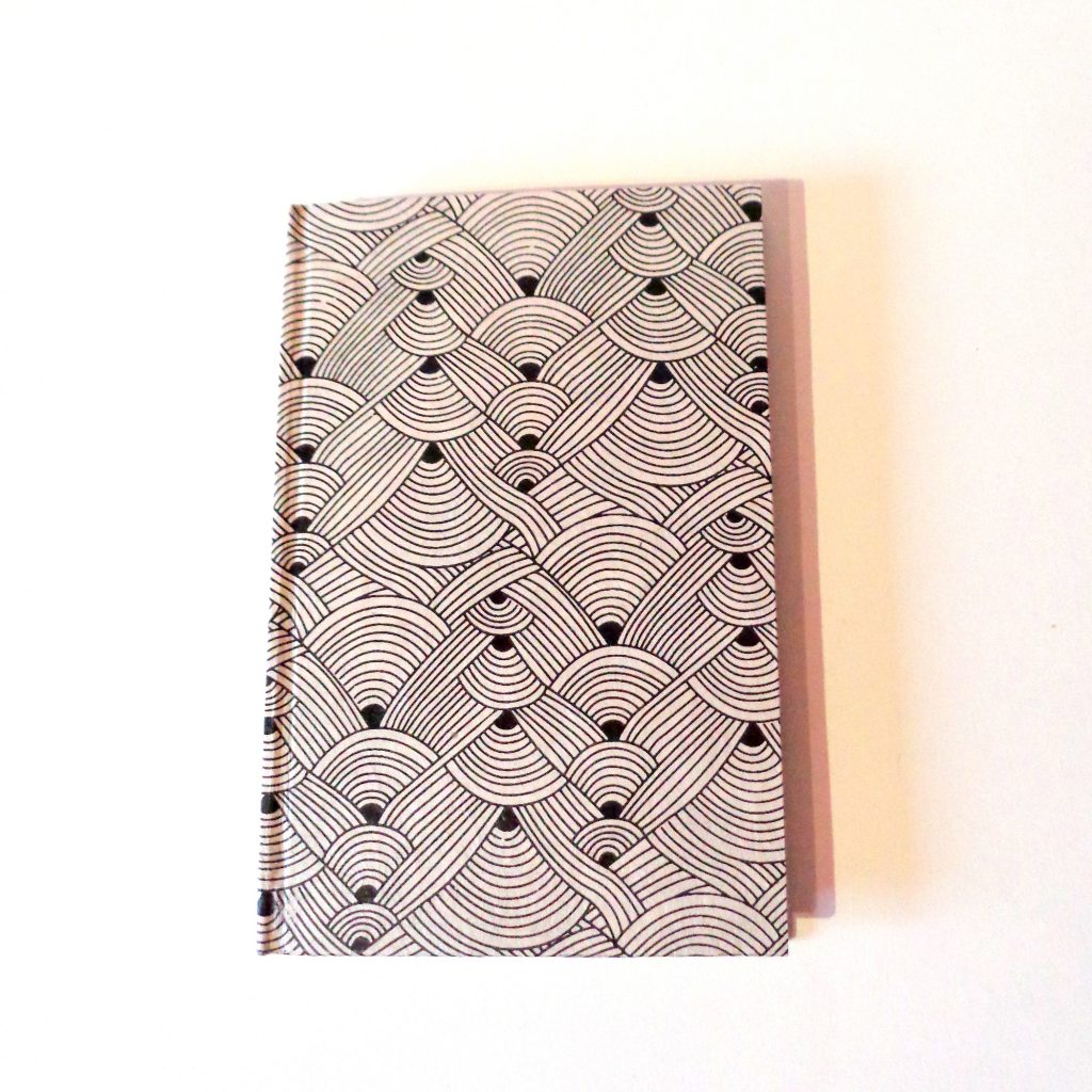 Carnet de poche - 11 cm x 16 cm - "Blanc Nœuds" - 128 pages - Ligné