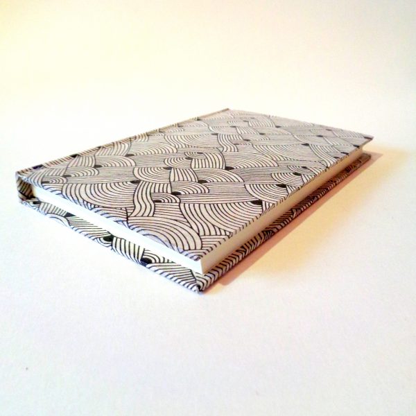 Carnet de poche - 11 cm x 16 cm - "Blanc Nœuds" - 144 pages