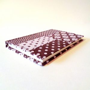 Carnet de poche - 11 cm x 16 cm - "Marron/Blanc" - 128 pages - Ligné – Image 4