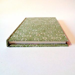 Carnet de poche - 11 cm x 16 cm - "Vert à fleurs" - 128 pages - Ligné – Image 4