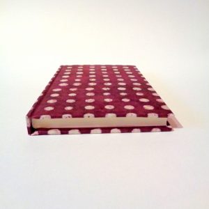 Carnet de poche - 11 cm x 16 cm - "Bordeaux à pois blancs" - 144 pages – Image 2