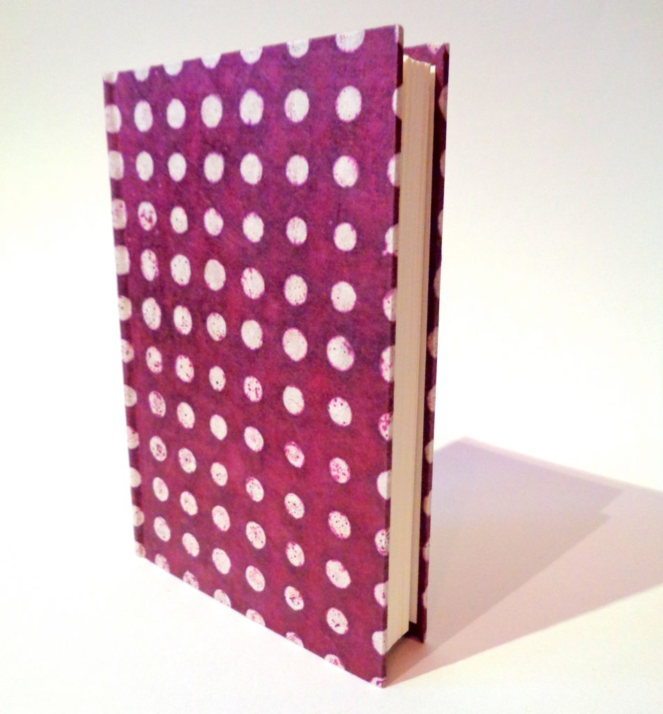 Carnet de poche - 11 cm x 16 cm - "Bordeaux à pois blancs" - 144 pages
