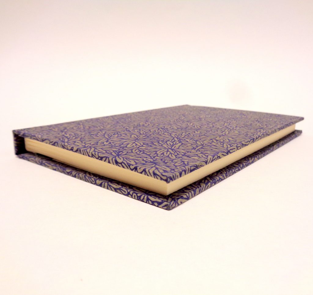 Carnet de poche - 11 cm x 16 cm - "Bleu feuilles" - 144 pages