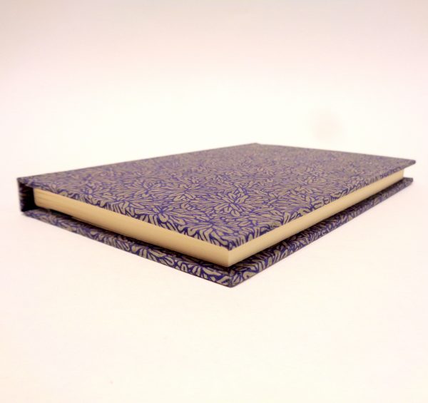 Carnet de poche - 11 cm x 16 cm - "Bleu feuilles" - 144 pages