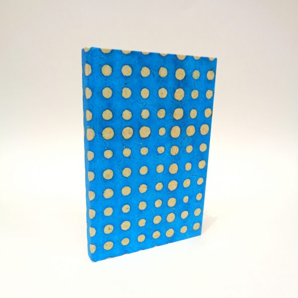 Carnet de poche - 11 cm x 16 cm - "Pois bleu turquoise" - 144 pages