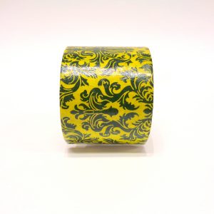 Bracelet manchette en carton - "Vert baroque" – Image 2