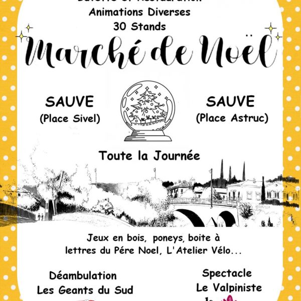 Affiche Marché de Noel à Sauve