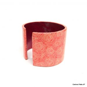 Bracelet manchette en carton - "Rondorouge" – Image 5
