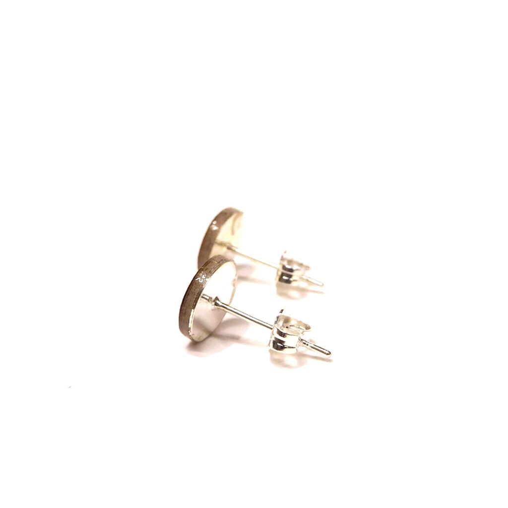 Boucles d'oreille en carton - Puces d'oreille - Bordeaux Or Baroque - Argent 925