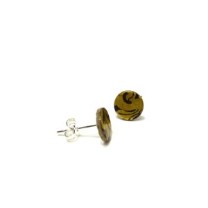 Boucles d'oreille en carton - Puces d'oreille - Bordeaux Or Baroque - Argent 925 – Image 2