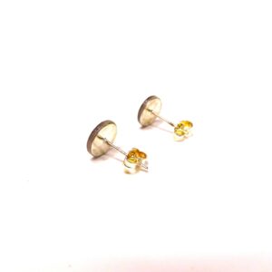 Boucles d'oreille en carton - Puces d'oreille - Bleu Or Baroque - Argent 925 – Image 3