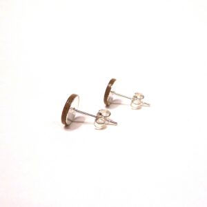 Boucles d'oreille en carton - Puces d'oreille - Mauve Baroque - Argent 925 – Image 2