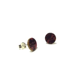 Boucles d'oreille en carton - Puces d'oreille - Mauve Baroque - Argent 925 – Image 3