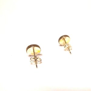 Boucles d'oreille en carton - Puces d'oreille - Soleil Noir et Blanc - Argent 925 – Image 2