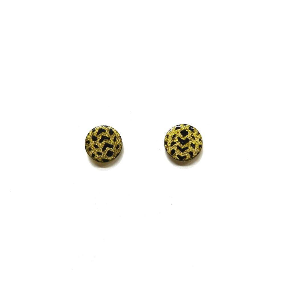 Boucles d'oreille en carton - Puces d'oreille - Or Flêches - Argent 925