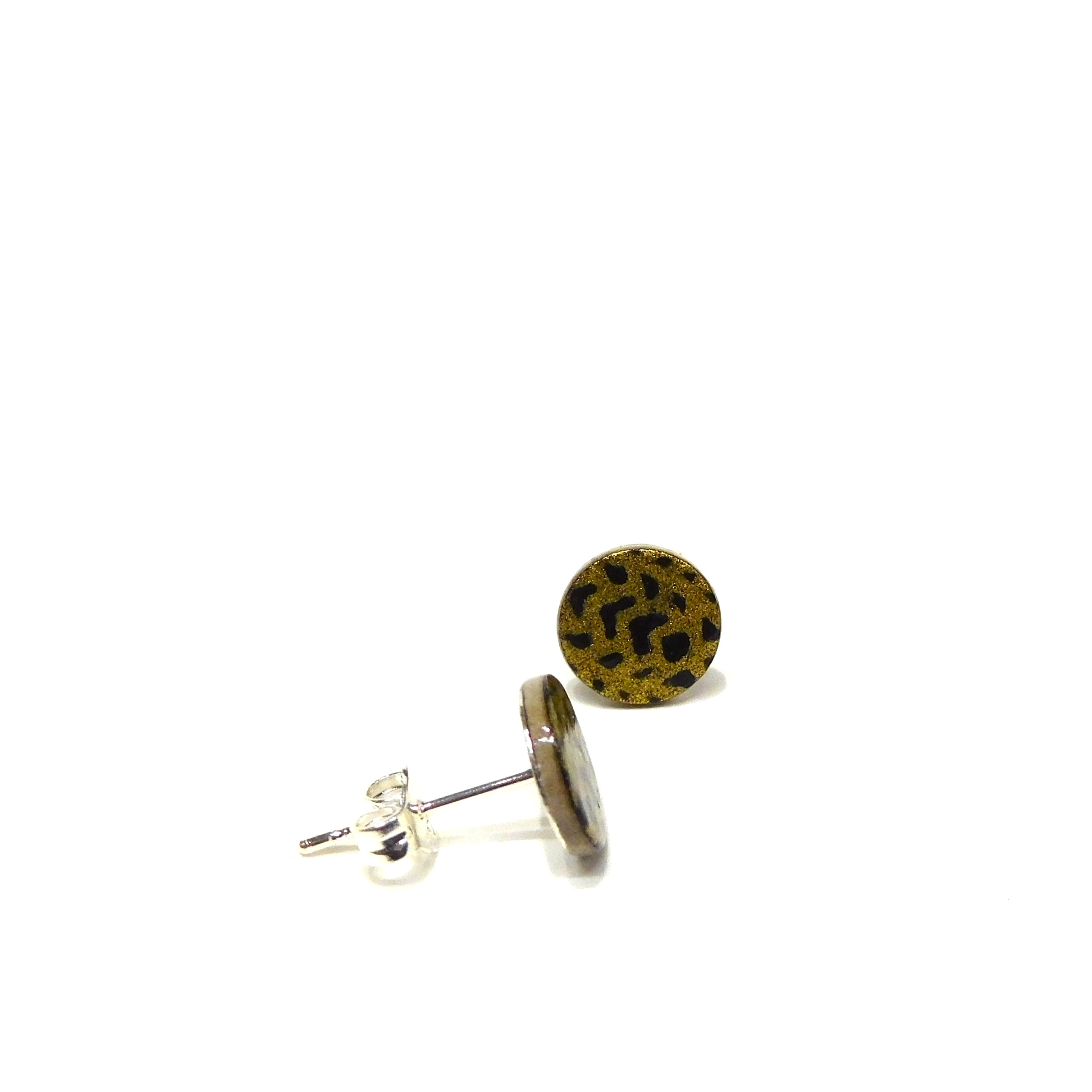 Boucles d'oreille en carton - Puces d'oreille - Or Flêches - Argent 925 – Image 2