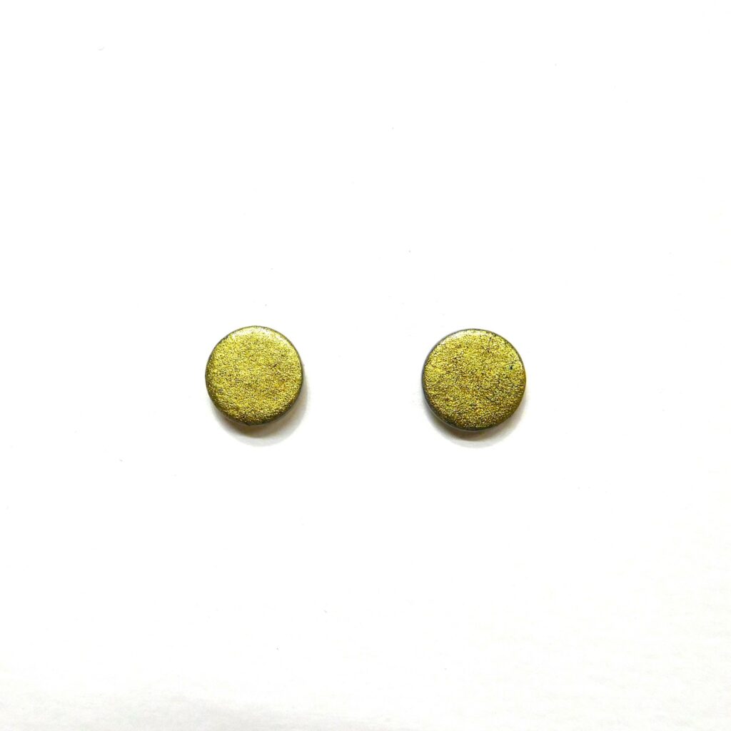 Boucles d'oreille en carton - Puces d'oreille - Or - Argent 925