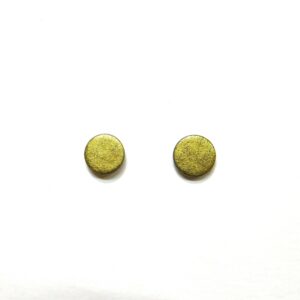 Boucles d'oreille en carton - Puces d'oreille - Or - Argent 925 – Image 1
