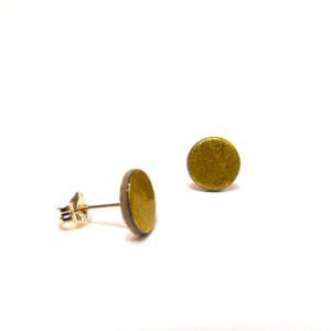 Boucles d'oreille en carton - Puces d'oreille - Or - Argent 925 – Image 2