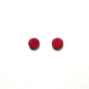 Boucles d'oreille en carton - Puces d'oreille - Rondorose - Argent 925 – Image 1