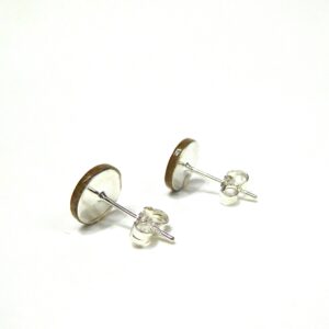 Boucles d'oreille en carton - Puces d'oreille - Or Rouge Baroque - Argent 925 – Image 3
