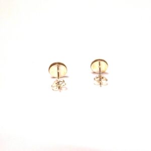 Boucles d'oreille en carton - Puces d'oreille - Fleurs vertes - Argent 925 – Image 4