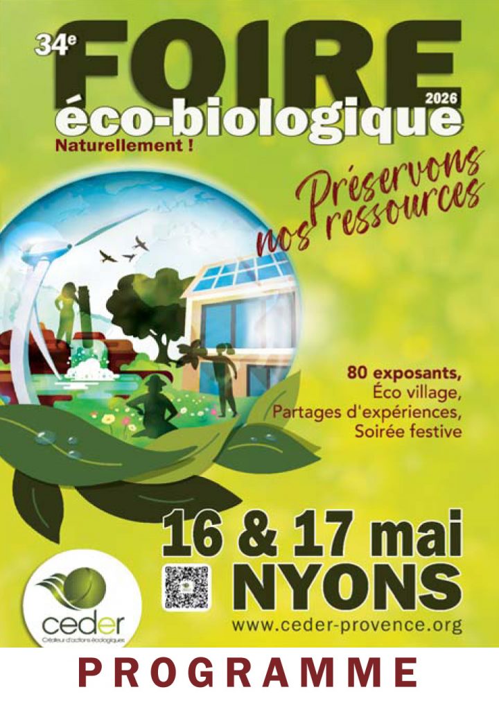 34e Foire éco biologique de NYONS (26110) – 2026