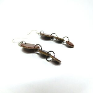 Boucles d'oreille en carton - Grappe - Rondomarron - Argent 925 – Image 3
