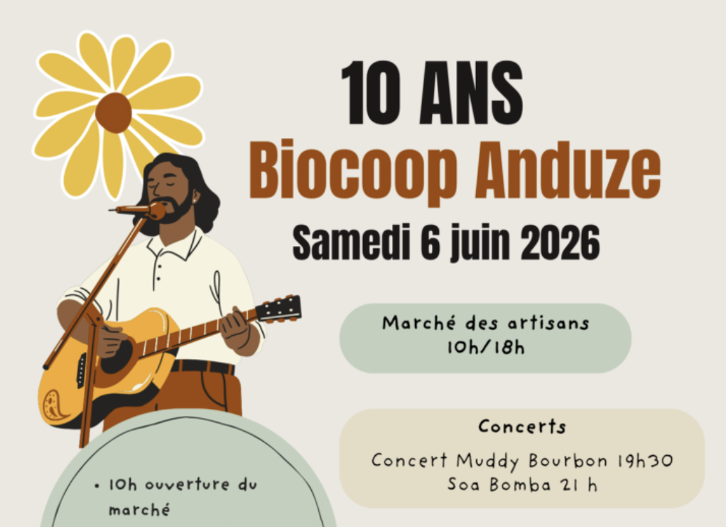 Les 10 ans de la Biocoop d&rsquo;Anduze (30140) – 2026