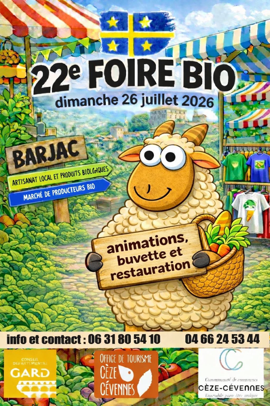 22e Foire Bio de Barjac (30430) – 2026